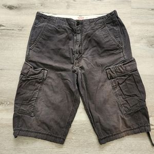 Men's Levi's Cargo Shorts Size 32 Waist Black Color Lots of Pockets
